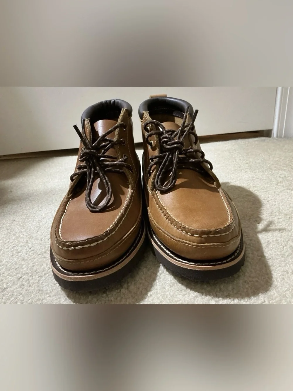 Size 10 D - Field & Stream x Gokey Sportsman Chuka Brown Leather Moc Toe Boots